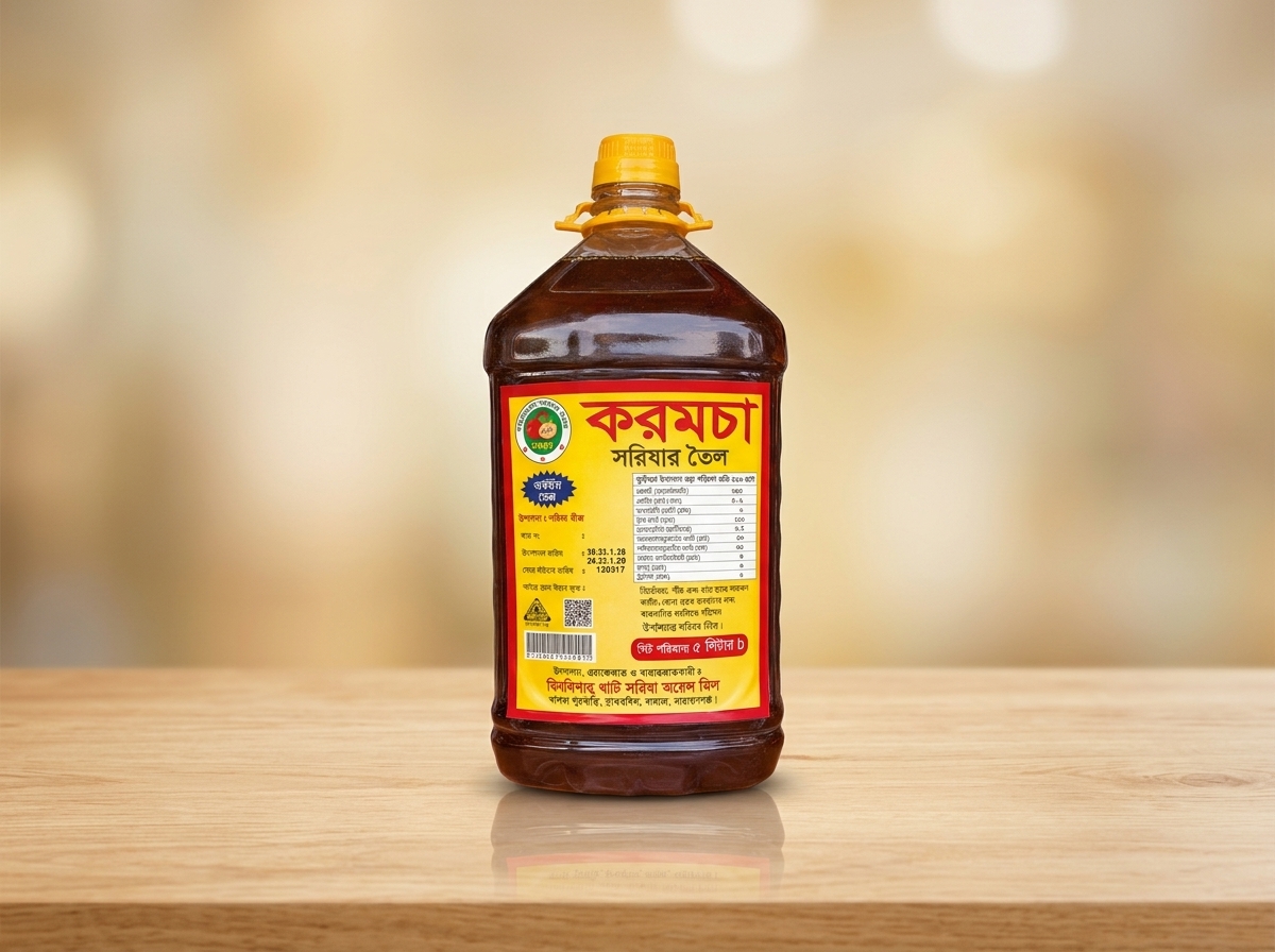 মিলে ভাঙানো করমচা সরিষার তেল